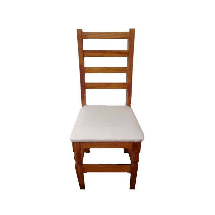 Silla De Madera Barulich Tapizada Color Cedro