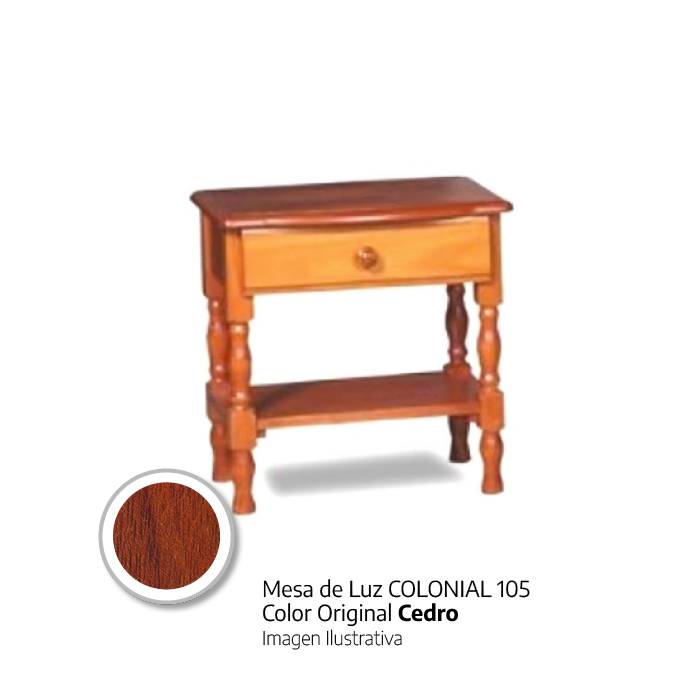 Mesa Luz Barulich Colonial 105 Cedro
