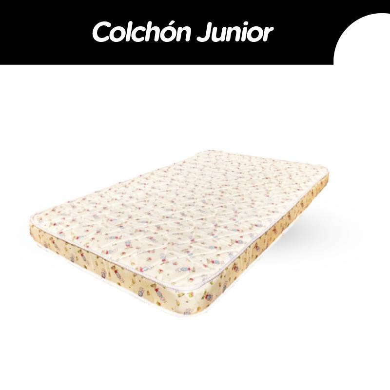 Colchon Cannon Juniors 080X140X10Cm Espuma Alta Densidad  Matelaseado
