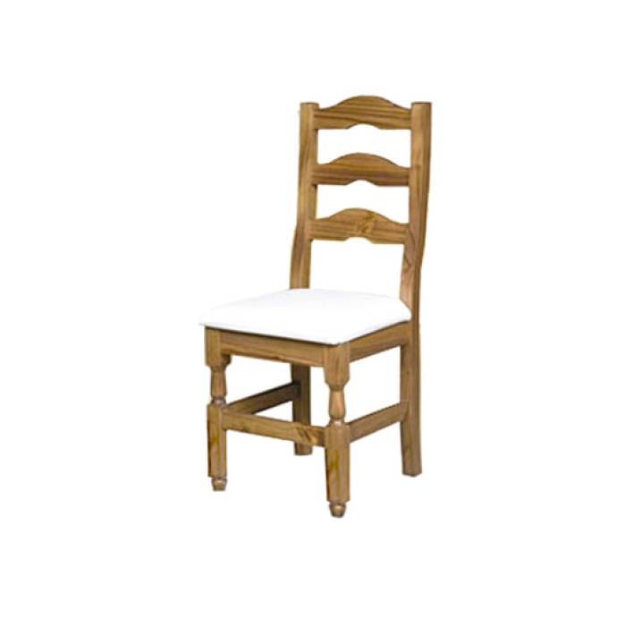 Silla De Madera Barulich Tapizadas Color Roble