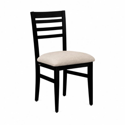 Silla Madera Genoud Paraiso N°3 Ana Contemporanea Wengue Tapizada Crudo