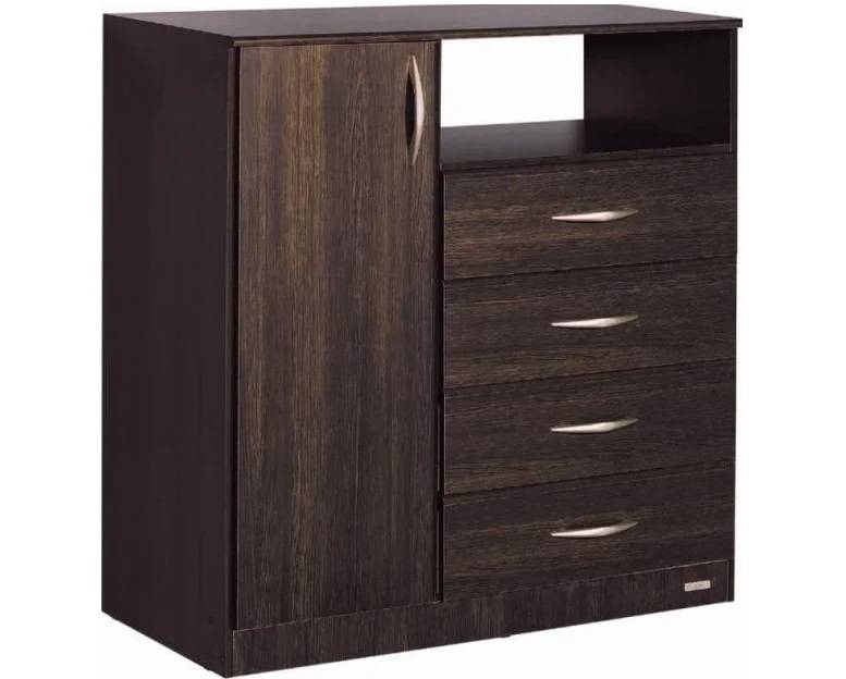 Chiffonier Platinum 4Caj 1Pta 921 Tabaco Impress