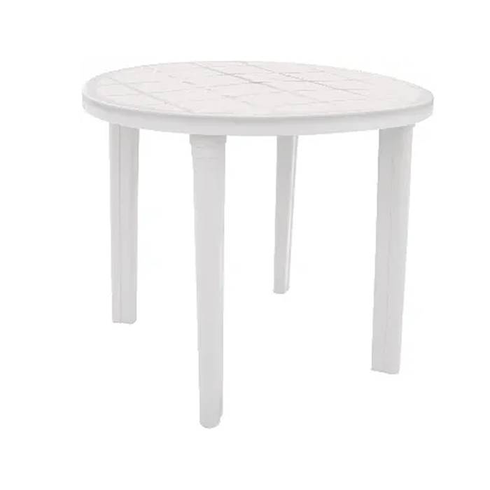 Mesa Pvc Descansar Redonda 90 Cm Blanca Art2010400