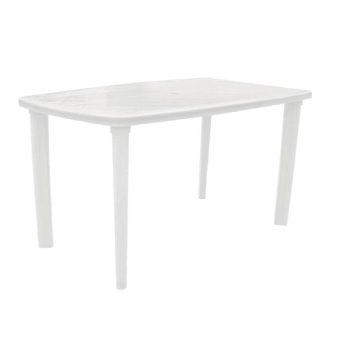 Mesa Pvc Descansar Rectangular 135 X 080 Blanca Art2010415