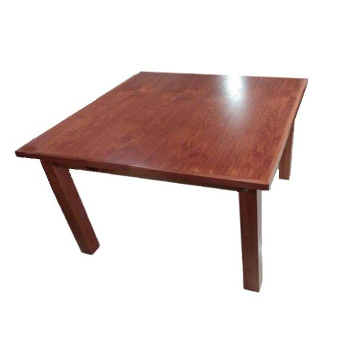 Mesa De Madera Barulich. Terminación Lustre Cedro.