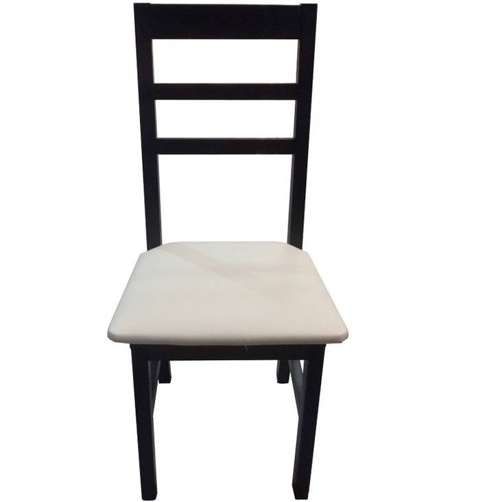Silla De Madera Dadone Tapizada Barbi Color Nogal