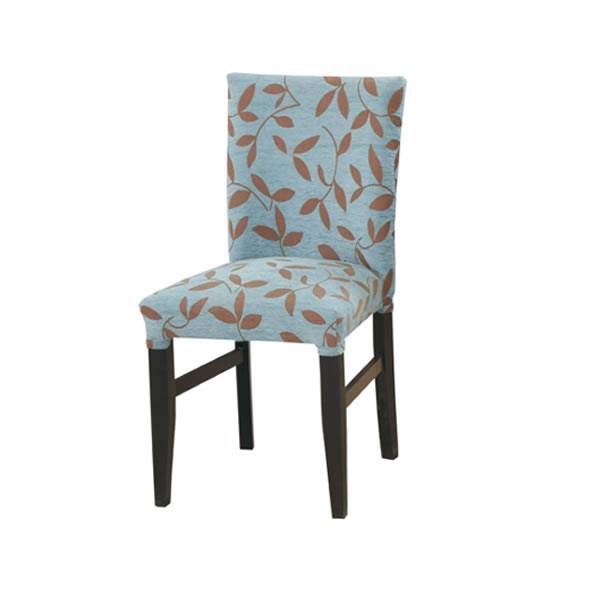 Silla De Madera Oriental Con Asiento Y Respaldo Tapizado. Tinte Color Wengue.
