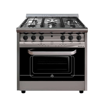 Cocina Morelli Forza 900 5H Puerta De Vidrio/Inoxidable