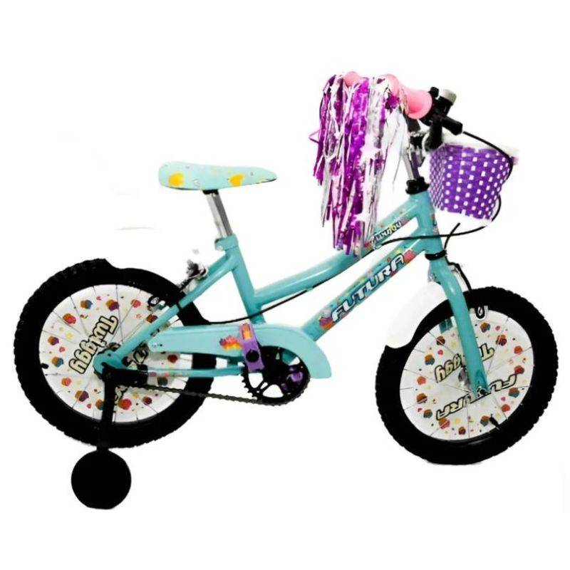 Bicic Futura R16 Mod. 4045 Twin C/ Canasto Y Portamuñecas Mujer