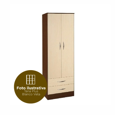 Placard Ricchezze 182X058X047 2P 2C Tana Plus Blanco Veta