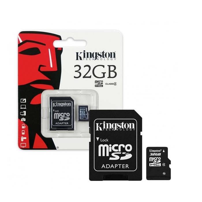 Memoria Micro Sd Kingston 32Gb C/Adaptador Clase