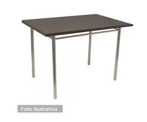 Mesa Caño Silcar 1.50 X 0.80 Ptas 3  Mod.m4 - Caño Aluminio - Tapa Wengue