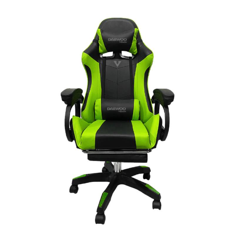 Silla Gamer Daewoo Shooter Dw-Sga001Nv Verde/Negro Max 150Kg Reclinac 155°
