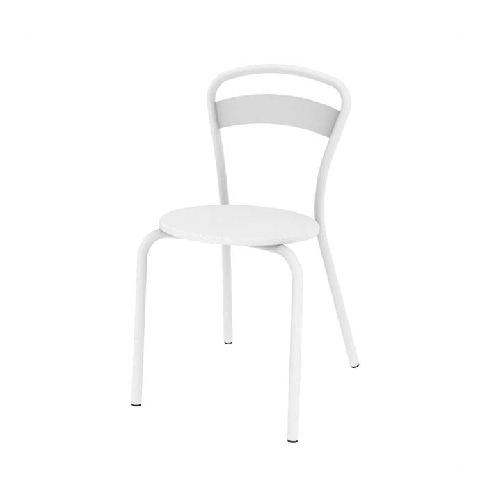 Silla Caño Dielfe Mod. Milano  Caño Blanca