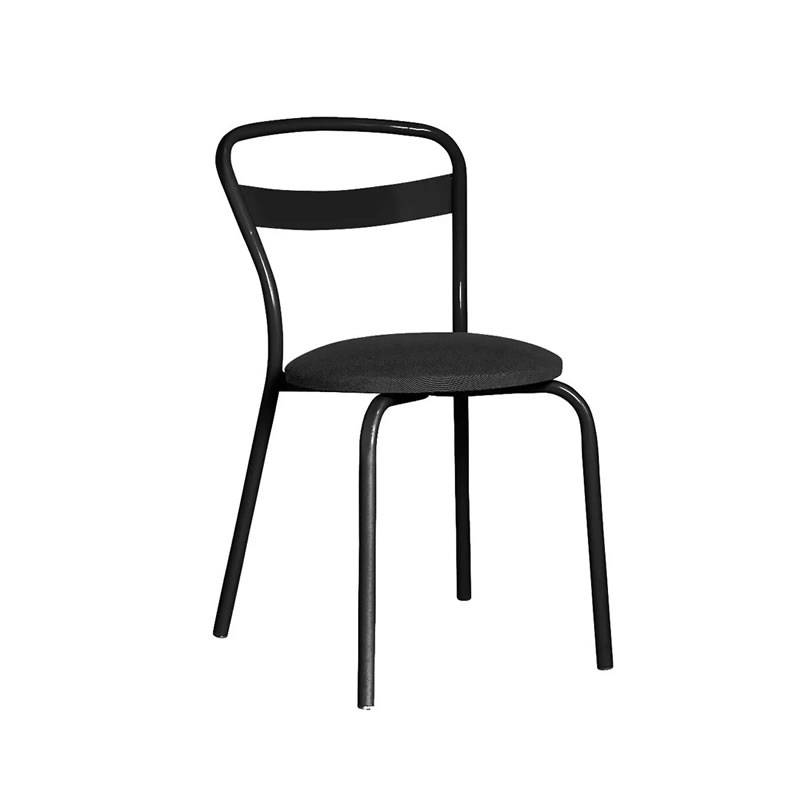 Silla Caño Dielfe Mod. Milano  Caño Negro