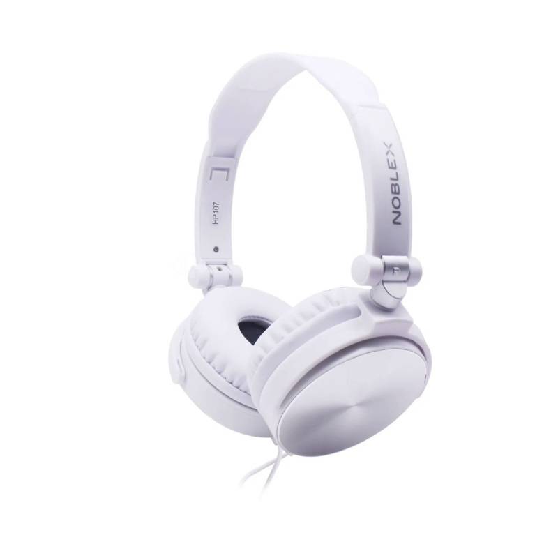 Auricular Noblex Hp107Ws Blanco Y Gris Microf. Incorp. Para Manos Libres Close Type