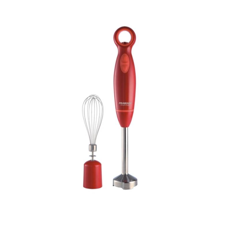 Mixer Peabody Pe-Lm322R De Mano Color Rojo/600W/Varilla De Acero Inox/Acc Batidor