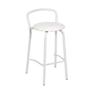 Banqueta Caño Dielfe L. Milano Tapizada C. Blanco