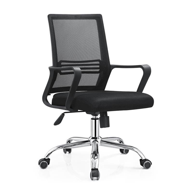 Silla Ofi Delos Prs 045 Secret C/Apoya Br Gas Base Crom Color Negro