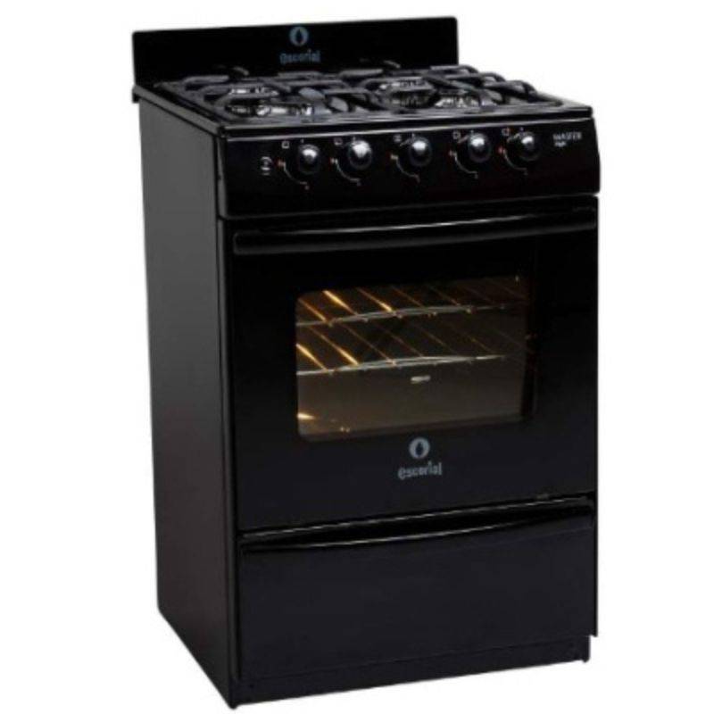 Cocina Escorial Master Style 56Cm C/Val. Seg Color Negro