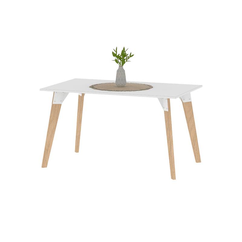 Mesa Dielfe Mod. Oslo Mre140 Tapa Blanca