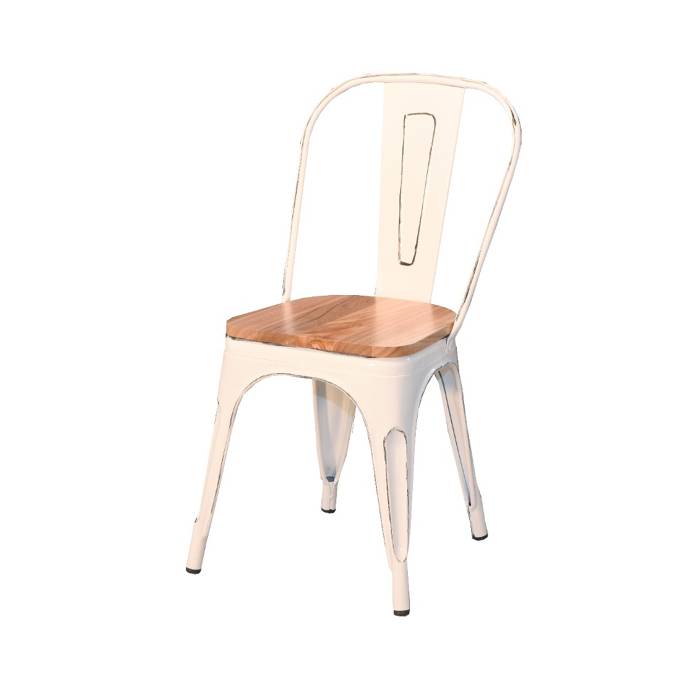 Silla Barulich Mod. Tolix C/ Chapa Blanca