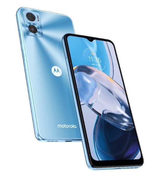 Celular Motorola Moto E22 Xt2239-9 (Bora) (3+32) Azul Niagara Libre 91Paw00001Ar Nsan