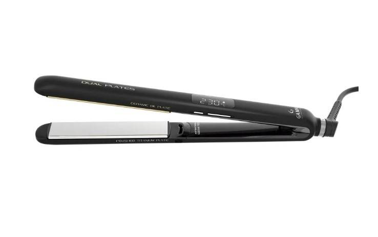 Plancha Cabello Gama Cp14 Digital Dual Plates 4D Therapy/Patines 30X120Mm/230° Cod:43418