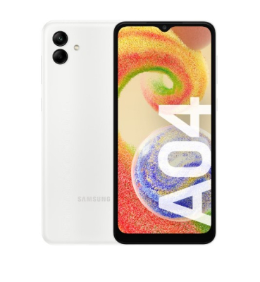Celular Samsung Sm-A045Mzwe Galaxy A04 White (64/4Gb) Libre Vis (Sasma045Mzwear)
