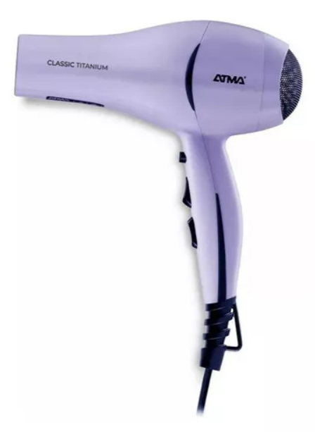 Secador Pelo Atma Sp8970P Classic Titanium 1800W-3 Velocidades-2 Temp-Boquilla