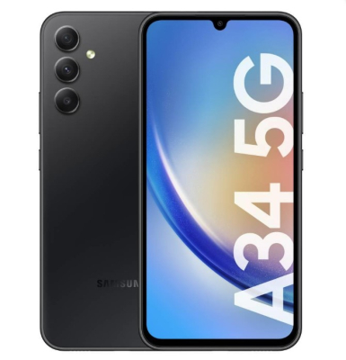 Celular Samsung Sm-A346Mzkbaro Galaxy A34 5G Awesome Graphite/Black Libre Mul (128/6Gb)