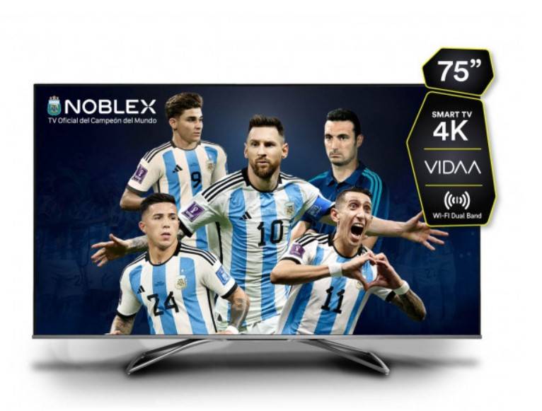 Led Noblex 75 Dk75x7500 Smart 4k Google Tv Sint Digital/hdmi/usb/bluetooth