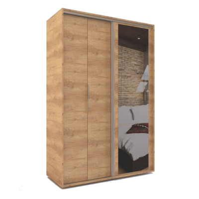 Placard Delos Mod. 462  218X134X58 2 Puertas/3 Caj C/4 Espejos Color Rnn