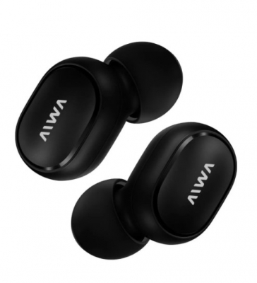 Auricular Aiwa Twa-70n Bluetooth C/base De Carga Color Negro