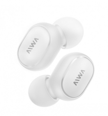 Auricular Aiwa Twa-70b Bluetooth C/base De Carga Color Blanco