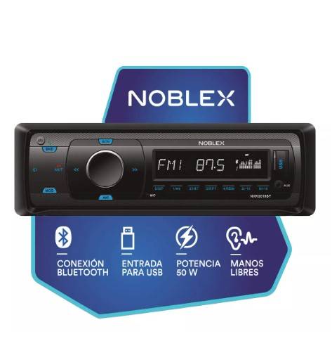 Autoest Noblex Nxr3019btp Usb/bluetooth/sd 50wx4