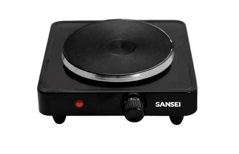 Anafe Electrico 1H Sansei Ansn1Cbp/1000W/Regulador De Temp.