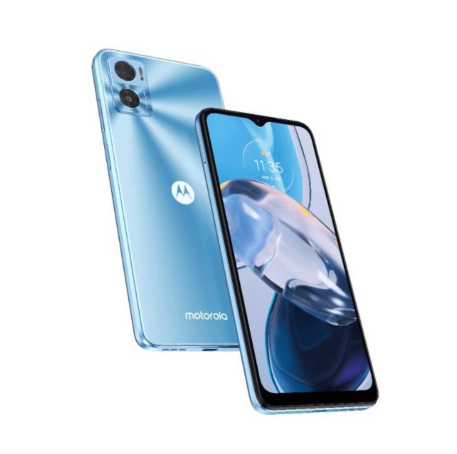 Celular Motorola Moto E22 Xt2239-9 (Bora G) (4+64) Azul Niagara Libre 91Paw00027Ar Nsan