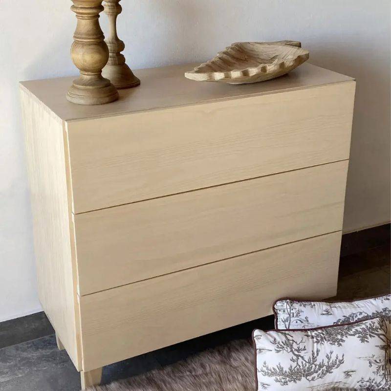 Comoda Mobilia Nordia 3 Caj. 0.90 X 0.90 Cod. 1529 C Fresno