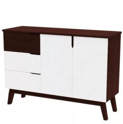 Vajillero Mad Inmacol Mod. Medit. 4 Ptas Med. 1,40 X 1,00 X 0.42 Color Wengue/Bco Cod.144
