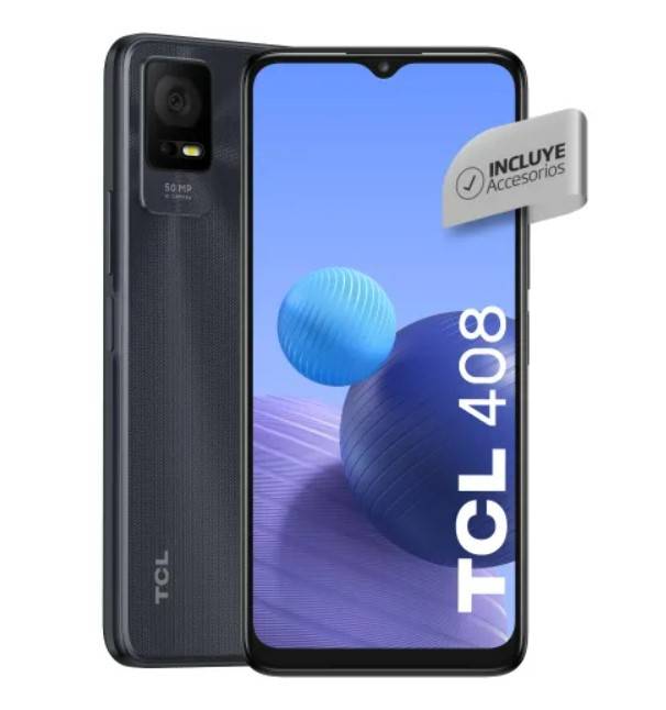 Celular Tcl 408 (6+64 Gb) Gravity Gray Rva Libre (33883)