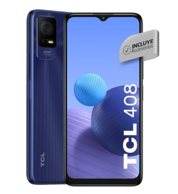 Celular Tcl 408 (6+64 Gb) Midnight Blue Rva Libre (33885)