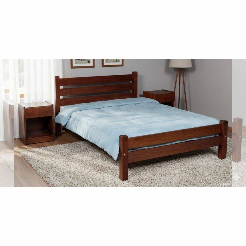 Cama Mad Barulich Mod 4X4 2 Plazas Nogal