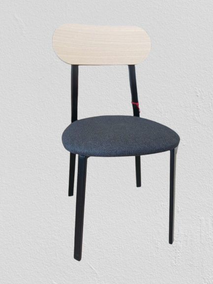 Silla Caño Dielfe Mod. Bolonia Sbo022 Caño Negro