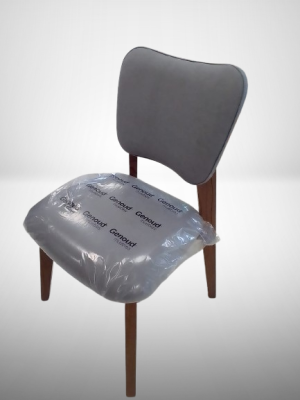 Silla Mad Genoud Mod. Frida Color Castaño Tap. Tela