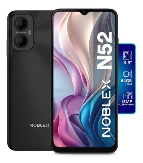 Celular Noblex N52 Negro (2+64Gb) Libre Nsan