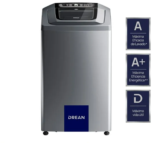Lavarropa Drean Neo Concept Fuzzy 658 C/Sup 800Rpm Gris