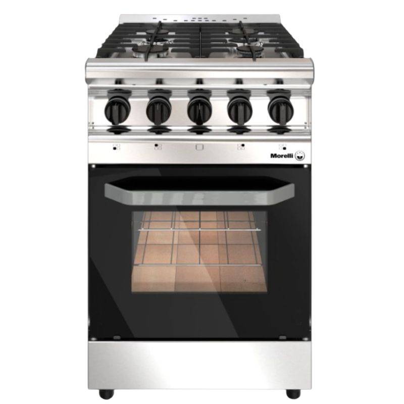 Cocina Morelli Mod. Capri 550 18045 4H Pta.vidrio 550X620 Inox