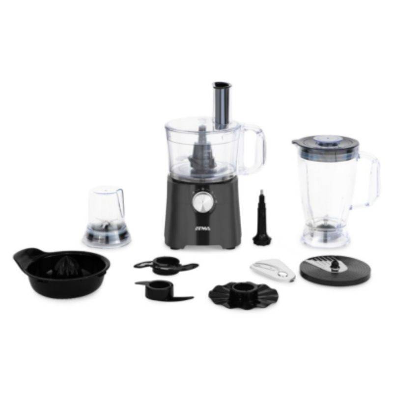 Procesad Atma Lp8426Nap 9 En 1 2Veloc/650W/Vaso Licuador-Molinillo Color Negro