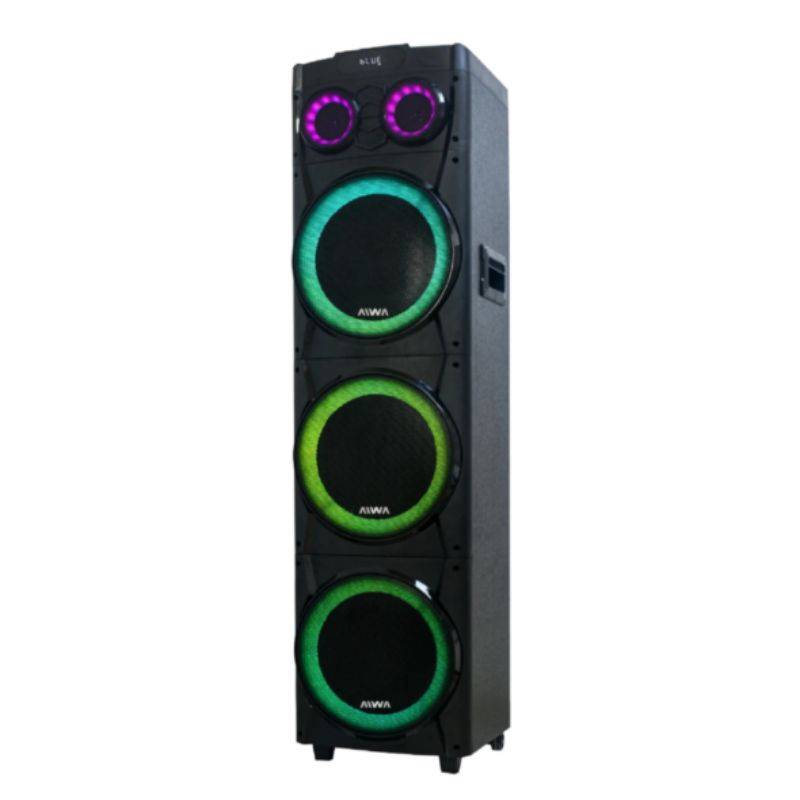 Bafle Aiwa Aw-T3012-Woofer 10 X3+Twiter 1X2 16000W Pmpo Bluetooth/Bat 12V 7.5 Ah/Tws/Mic Inalam